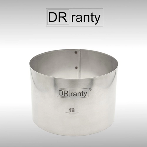 Opaska rant stały obręcz do tortu ciasta forma średnica 18cm wysokość 12cm Dorosiowe Ranty